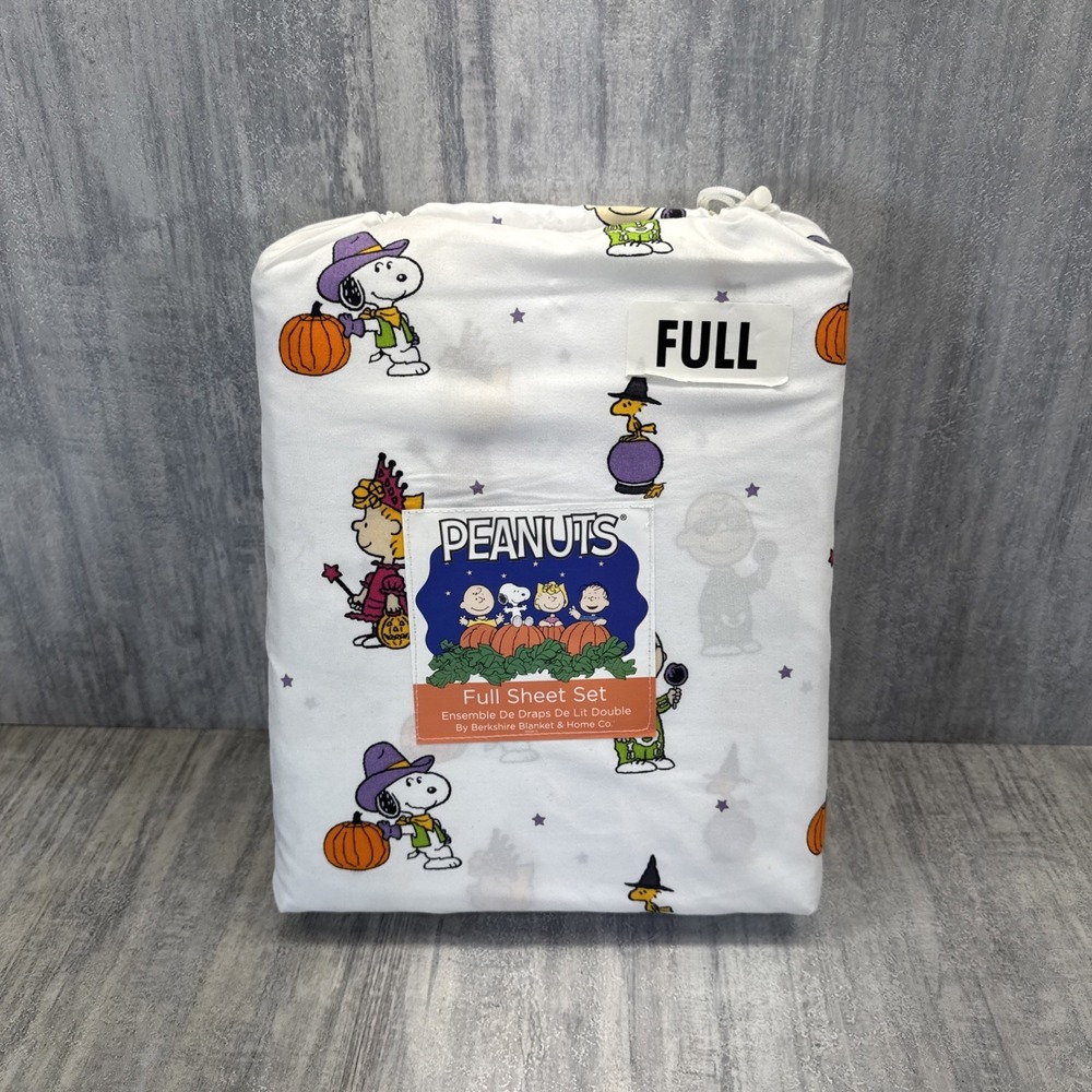 PEANUTS Snoopy Full SHEETS SET Halloween Costumes Charlie Brown Cowboy Mummy